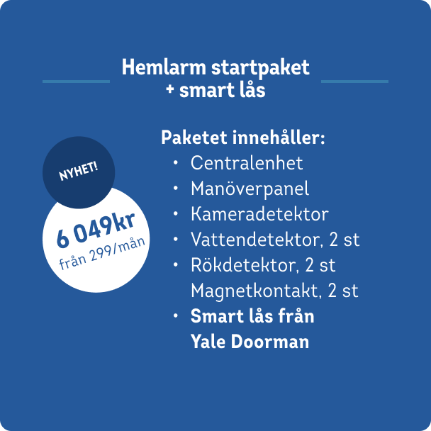 Startpaket med smart lås